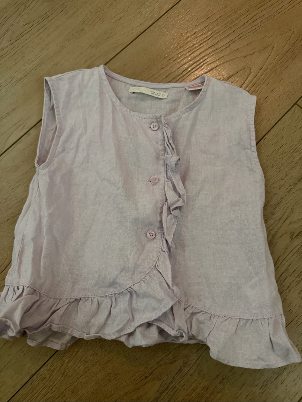 Zara girls linen top